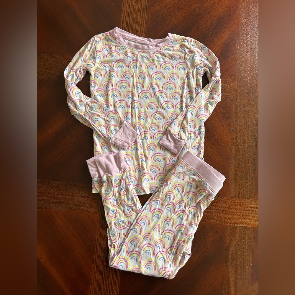Little Sleepies Pastel Rainbow Pajama Set